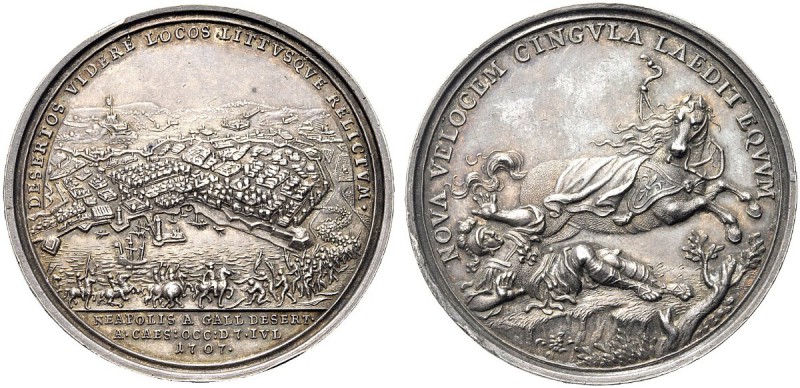 MEDAGLIE ITALIANE
NAPOLI
Josef I, 1705-1711. Medaglia 1707 opus P. H. Müller. ...