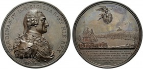 MEDAGLIE ITALIANE
NAPOLI
Ferdinando IV di Borbone, 1759 -1825. Medaglia 1799 opus Conrad Heinrich Kuchler. Æ gr. 52,40 mm 48,2 Come precedente. Ricc...