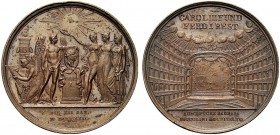 MEDAGLIE ITALIANE
NAPOLI
Ferdinando I (già IV), 1816-1825. Medaglia 1817 opus Henri Francois Brandt. Æ gr. 28,06 mm 38,2 Genio alato stante a s. ada...