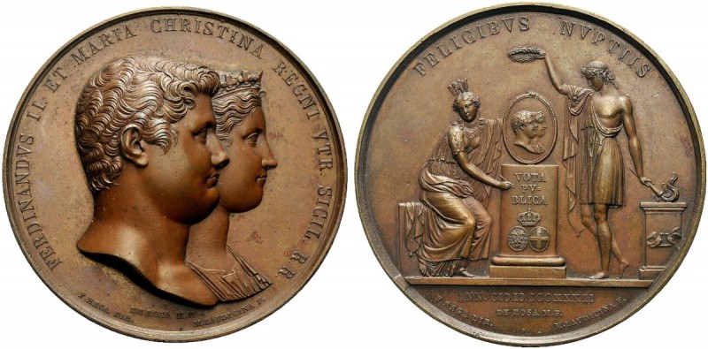 MEDAGLIE ITALIANE
NAPOLI
Ferdinando II di Borbone, 1830-1859. Medaglia 1832 op...