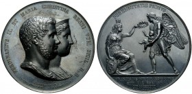 MEDAGLIE ITALIANE
NAPOLI
Ferdinando II di Borbone, 1830-1859. Medaglia 1836 opus: M. Laudicina e A. Cariello. Æ gr. 148,38 mm 65 FERDINANDVS II ET M...