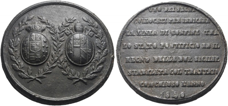 MEDAGLIE ITALIANE
NAPOLI
Ferdinando II di Borbone, 1830-1859. Medaglia di conf...
