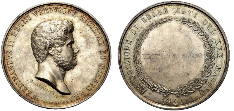 MEDAGLIE ITALIANE
NAPOLI
Ferdinando II di Borbone, 1830-1859. Medaglia 1841 op...