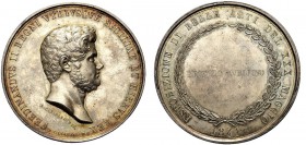 MEDAGLIE ITALIANE
NAPOLI
Ferdinando II di Borbone, 1830-1859. Medaglia 1841 opus Cariello e Ciccarelli. Ar gr. 82,68 mm 52 FERDINANDVS II REGNI VTRI...
