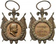 MEDAGLIE ITALIANE
NAPOLI
Ferdinando II di Borbone, 1830-1859. Medaglia 1849. AE gr. 20,36 mm 38,8 Testa del Re a destra entro corona d' alloro sormo...