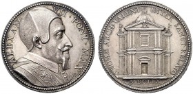 MEDAGLIE PAPALI
ROMA
Alessandro VII (Fabio Chigi), 1655-1667. Medaglia 1659 straordinaria opus Gaspare Morone. Ar gr. 26,72 mm 37,5 ALEX VII PONT MA...