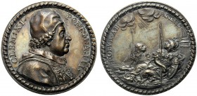 MEDAGLIE PAPALI
ROMA
Clemente XI (Gianfrancesco Albani), 1700-1721. Medaglia 1703 opus E. Hamerani. Æ gr. 22,15 mm 35,5 CLEM XI PONT M A III Busto d...