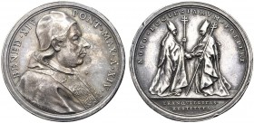 MEDAGLIE PAPALI
ROMA
Benedetto XIV ((Prospero Lambertini), 1740-1758. Medaglia 1754 a. XIV opus O. Hamerani. Ar gr. 25,14 mm 40,50 BENED XIV PONT MA...