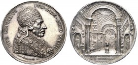 MEDAGLIE PAPALI
ROMA
Pio VII (Gregorio Chiaramonti), 1800-1823. Medaglia 1822 a. XXIII opus G. Cerbara. Ar gr. 34,28 mm 42 PIVS SEPTIMVS PONT MAX AN...