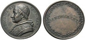 MEDAGLIE PAPALI
ROMA
Gregorio XVI (Bartolomeo Alberto Cappellari), 1831-1846. Medaglia 1831 a. I opus G. Girometti e T. Mercandetti. Æ gr. 14,99 mm ...