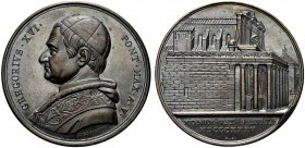 MEDAGLIE PAPALI
ROMA
Gregorio XVI (Bartolomeo Alberto Cappellari), 1831-1846. Medaglia 1835 a. V opus G. Girometti. Æ gr. 40,11 mm 43,5 GREGORIVS XV...