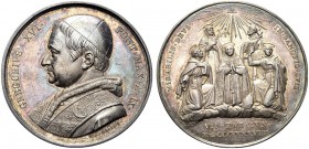 MEDAGLIE PAPALI
ROMA
Gregorio XVI (Bartolomeo Alberto Cappellari), 1831-1846. Medaglia 1839 a. IX opus Girometti. Ar gr. 32,51 mm 44 GREGORIVS XVI P...