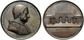 MEDAGLIE PAPALI
ROMA
Gregorio XVI (Bartolomeo Alberto Cappellari), 1831-1846. Medaglia 1841 a. XI opus G. Girometti. Æ gr. 39,68 mm 43,5 GREGORIVS X...