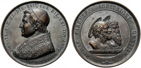 MEDAGLIE PAPALI
ROMA
Pio IX (Giovanni Maria Mastai Ferretti), 1846-1878. Medaglia 1846 a. I opus G. Cerbara. Æ gr. 45,10 mm 42,5 PIVS IX P M EL DIE ...