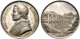MEDAGLIE PAPALI
ROMA
Pio IX (Giovanni Maria Mastai Ferretti), 1846-1878. Medaglia 1852 a. VI opus G. Gerbara. Ar gr. 32,76 mm 43,5 Busto del pontefi...