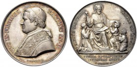 MEDAGLIE PAPALI
ROMA
Pio IX (Giovanni Maria Mastai Ferretti), 1846-1878. Medaglia 1854 a. IX opus P. Girometti. Ar gr. 32,95 mm 43,5 PIVS IX PONTIFE...