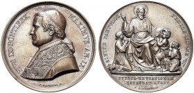 MEDAGLIE PAPALI
ROMA
Pio IX (Giovanni Maria Mastai Ferretti), 1846-1878. Medaglia 1854 a. IX opus P. Girometti. Æ gr. 34,78 mm 43,38 Come precedente...