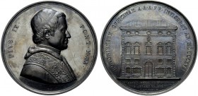 MEDAGLIE PAPALI
ROMA
Pio IX (Giovanni Maria Mastai Ferretti), 1846-1878. Medaglia 1857 opus G. Bianchi. Æ gr. 85,12 mm 58,5 PIVS IX PONT MAX Busto a...