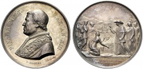 MEDAGLIE PAPALI
ROMA
Pio IX (Giovanni Maria Mastai Ferretti), 1846-1878. Medaglia 1857 a. XIII opus I. Bianchi. Ar gr. 34,02 mm 43,5 PIVS IX PONT MA...