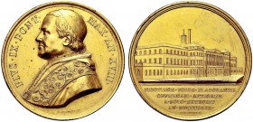 MEDAGLIE PAPALI
ROMA
Pio IX (Giovanni Maria Mastai Ferretti), 1846-1878. Medaglia 1863 a. XVIII opus G. Bianchi. Æ Dorato gr. 36,68 mm 43,8 Come pre...