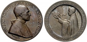 MEDAGLIE PAPALI
ROMA
Pio XII (Eugenio Pacelli), 1939-1958. Medaglia 1955 a. XVII opus A. Mistruzzi. Æ gr. 35,87 mm 44 PIVS XII PONTIFEX MAXIMVS ANNO...