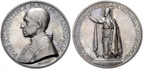 MEDAGLIE PAPALI
ROMA
Pio XII (Eugenio Pacelli), 1939-1958. Medaglia 1957 a. XIX opus A. Mistruzzi. Æ gr. 33,78 mm 44 Come precedente. Bart. E957; Ri...