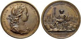 MEDAGLIE STRANIERE
FRANCIA
Luigi XV, 1715-1774. Medaglia 1736. Æ gr. 27,15 mm 41,2 LUDOVICUS XV D G FR ET NAV REX Busto a d. drappeggiato. Rv. FIRMA...