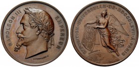 MEDAGLIE STRANIERE
FRANCIA
Napoleone III, 1852-1870. Medaglia 1867 opus. H. Ponscarme. Æ gr. 61,16 mm 51 Busto a s. Rv. La Vittoria alata. q. FDC Pe...