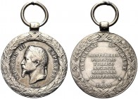 MEDAGLIE STRANIERE
FRANCIA
Napoleone III, 1852-1870. Medaglia commemorativa per la Campagna d’Italia del 1859 con anello di sospensione rotondo a pa...