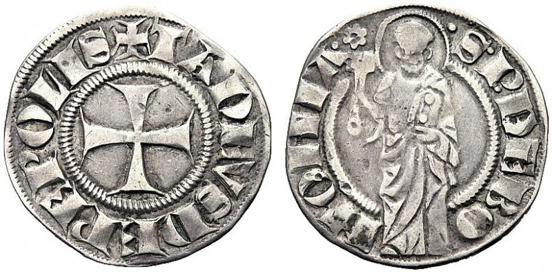 MONETE ITALIANE REGIONALI
BOLOGNA
Taddeo Pepoli, 1337-1347. Doppio Grosso. Ar ...