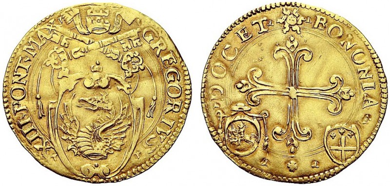 MONETE ITALIANE REGIONALI
BOLOGNA
Gregorio XIII (Ugo Boncompagni), 1572-1585. ...