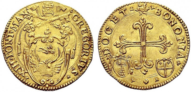 MONETE ITALIANE REGIONALI
BOLOGNA
Gregorio XIII (Ugo Boncompagni), 1572-1585. ...