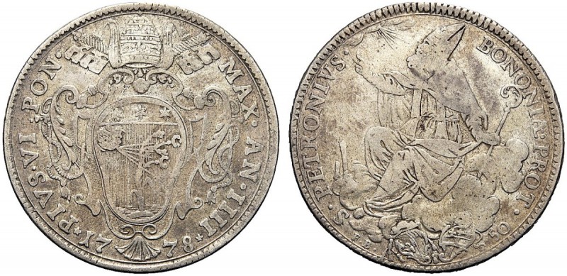 MONETE ITALIANE REGIONALI
BOLOGNA
Pio VI (Giovanni Angelo Braschi), 1775-1799....