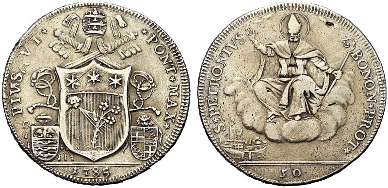 MONETE ITALIANE REGIONALI
BOLOGNA
Pio VI (Giovanni Angelo Braschi), 1775-1799....