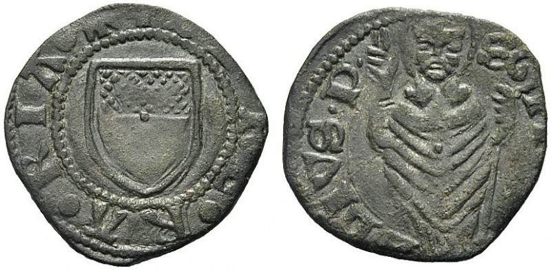 MONETE ITALIANE REGIONALI
FERRARA
Leonello d’Este, 1441-1450. Quattrino. Mi gr...