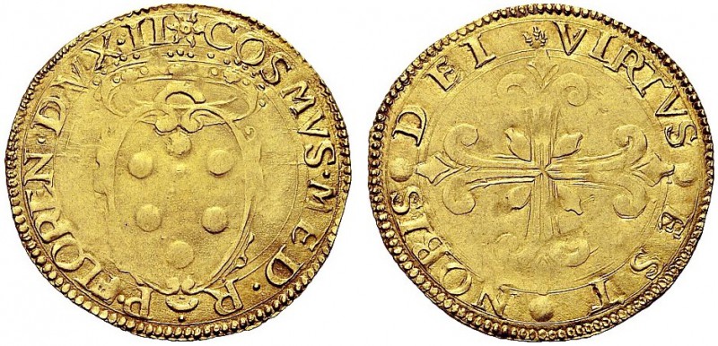 MONETE ITALIANE REGIONALI
FIRENZE
Cosimo I de' Medici, 1537-1574. Scudo d'oro....