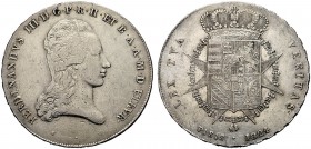 MONETE ITALIANE REGIONALI
FIRENZE
Ferdinando III di Lorena, 1791-1824. Francescone 1824. Ar Testa a d., sotto al collo S (Carlo Sires, incisore) (Lu...