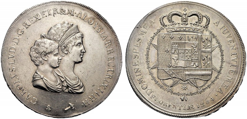 MONETE ITALIANE REGIONALI
FIRENZE
Carlo Ludovico di Borbone con la reggenza de...