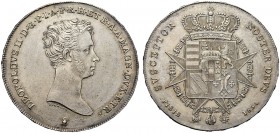 MONETE ITALIANE REGIONALI
FIRENZE
Leopoldo II di Lorena, 1824-1859. Francescone 1834. Ar Testa nuda a d., sotto l’incollatura PICHLER (Luigi Pichler...