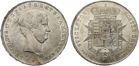 MONETE ITALIANE REGIONALI
FIRENZE
Leopoldo II di Lorena, 1824-1859. Francescone 1846. Ar Testa nuda adulta a d. Rv. Stemma coronato su croce di S. S...