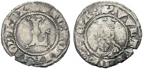 MONETE ITALIANE REGIONALI
LUCCA
Repubblica, fine sec. XIV. Sestino. Ar gr. 1,08 OTTO ROMSNOR REX Lettera L. Rv. S VVLTVS DE LVCA Il Volto Santo. CNI...
