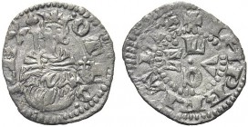 MONETE ITALIANE REGIONALI
LUCCA
Castruccio degli Antelminelli detto Castracane, 1316-1328. Denaro piccolo. Æ gr. 0,44 Mezza figura di fronte del re ...