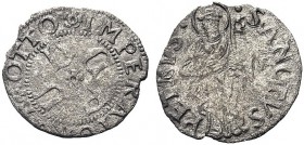 MONETE ITALIANE REGIONALI
LUCCA
Repubblica, sec. XVI-XVII. Bolognino da due soldi, sigla F. Mi gr. 0,60 OTTO IMPERATOR Lettere LVCA acroce intorno a...