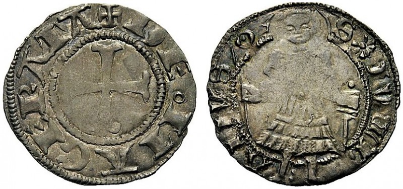 MONETE ITALIANE REGIONALI
MACERATA
Autonome, 1392-1447. Grosso. Ar gr. 1,28 DE...