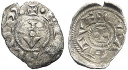 MONETE ITALIANE REGIONALI
MANTOVA
Vescovi di Mantova, 1150-1256. Obolo scodellato. Mi gr. 0,22 EPISCOP I e V nel campo. Rv. MANTVE Croce. CNI 10/14;...