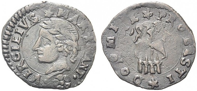 MONETE ITALIANE REGIONALI
MANTOVA
Francesco II, 1484-1519. Quattrino con Virgi...