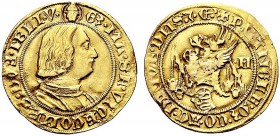 MONETE ITALIANE REGIONALI
MILANO
Galeazzo Maria Sforza, 1466-1476. Ducato, II Tipo. Au gr. 3,37 G3 MA SF VICECOMES DVX MELI V Busto giovanile corazz...