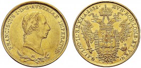 MONETE ITALIANE REGIONALI
MILANO
Francesco I d’Absburgo Lorena, 1815-1835. Monetazione per il Regno Lombardo-Veneto. Sovrana 1831. Au Testa laureata...