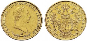MONETE ITALIANE REGIONALI
MILANO
Francesco I d’Absburgo Lorena, 1815-1835. Monetazione per il Regno Lombardo-Veneto. Mezza Sovrana 1831. Au Simile a...