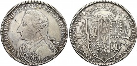 MONETE ITALIANE REGIONALI
MODENA
Ercole III d’Este, 1780-1796. Tallero 1796. Ar gr. 27,70 HERCVLES III D G MVT REG MIR EC DVX Busto a s. col Toson d...
